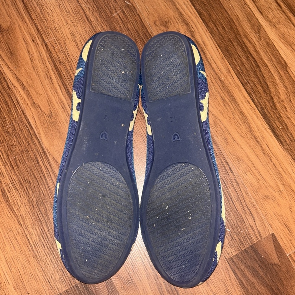 Rothy’s Women’s Flats – Size 12 – Blue & Teal Geometric Pattern - Picture 5 of 5